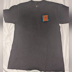 Vans Men's Medium Black Short Sleeve Graphic 'Off The Wall' T-shirt